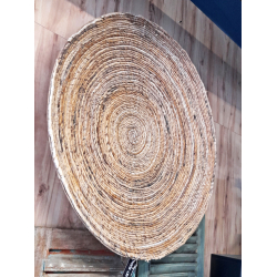 Talerz BOHO trawa morska naturalny Dekoracja Ozdoba wisząca 90cm